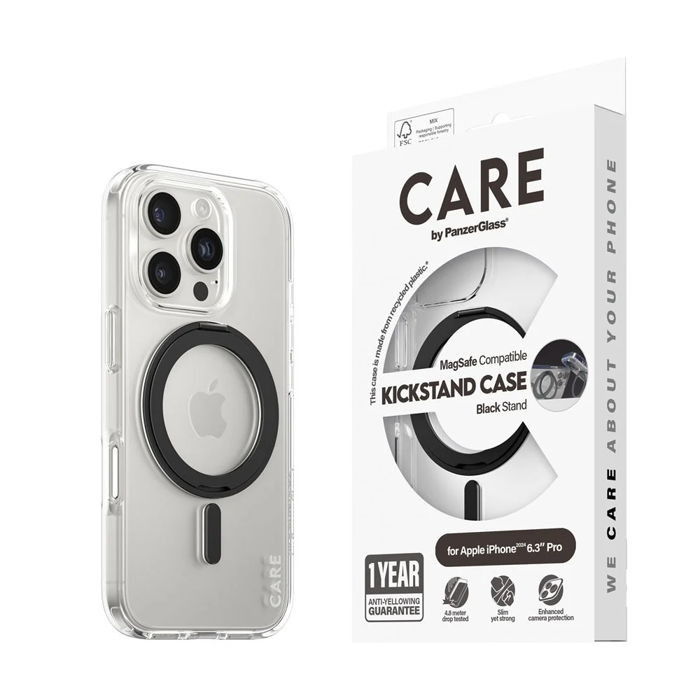 CARE by PanzerGlass iPhone 16 Pro Feature Kickstand Deksel – MagSafe K v:4123594