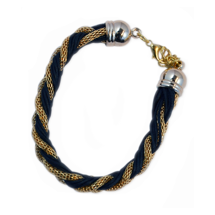 Armband Flettet gull svart v:7094572 Armband Flettet gull svart v:7094572
