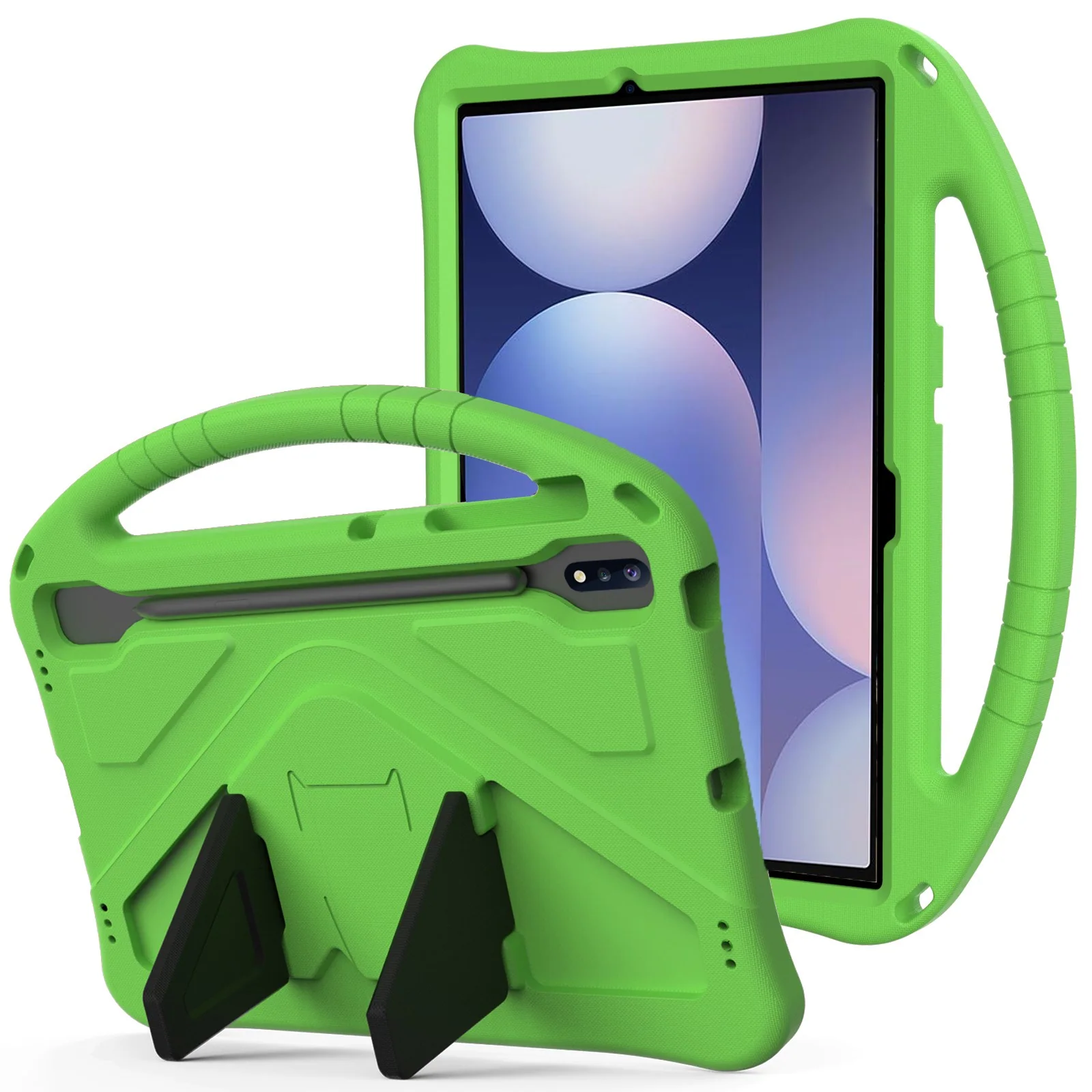 EIDERWOOD Samsung Galaxy Tab S10+ Barneskrin med Kickstand – Grønn v:492744 EIDERWOOD Samsung Galaxy Tab S10+ Barneskrin med Kickstand – Grønn v:492744