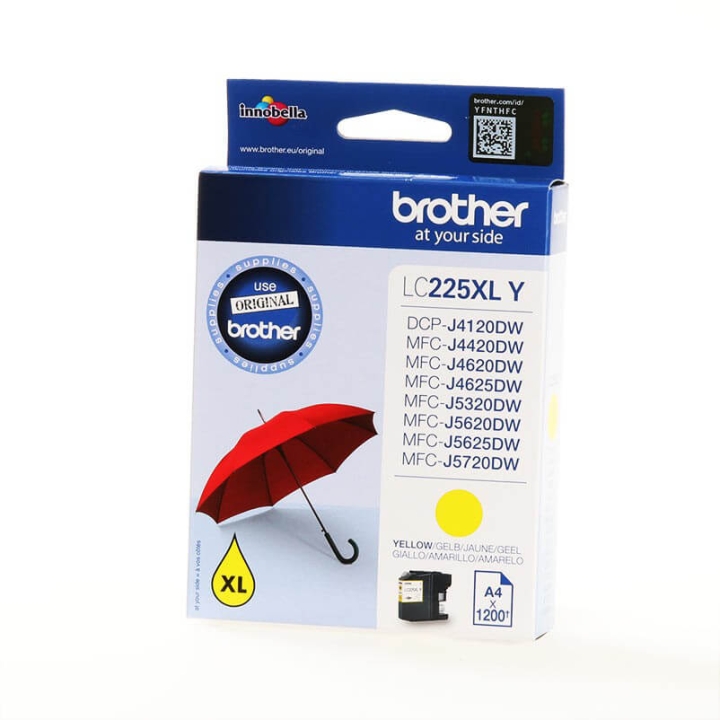 Brother Blekk LC225XLY LC-225XL Gul v:9352661 Brother Blekk LC225XLY LC-225XL Gul v:9352661