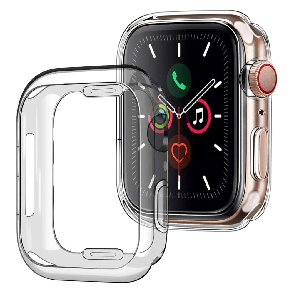 Apple Watch 9/8/7 (41 Mm) Fleksibelt Plastdeksel – Gjennomsiktig v:574695 Apple Watch 9/8/7 (41 Mm) Fleksibelt Plastdeksel – Gjennomsiktig v:574695