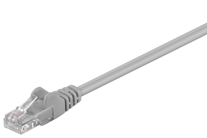 Goobay Kretskabel CAT 5e, U/UTP, grå, 2 m kobberbelagt aluminiumtråd (CCA) v:3354363