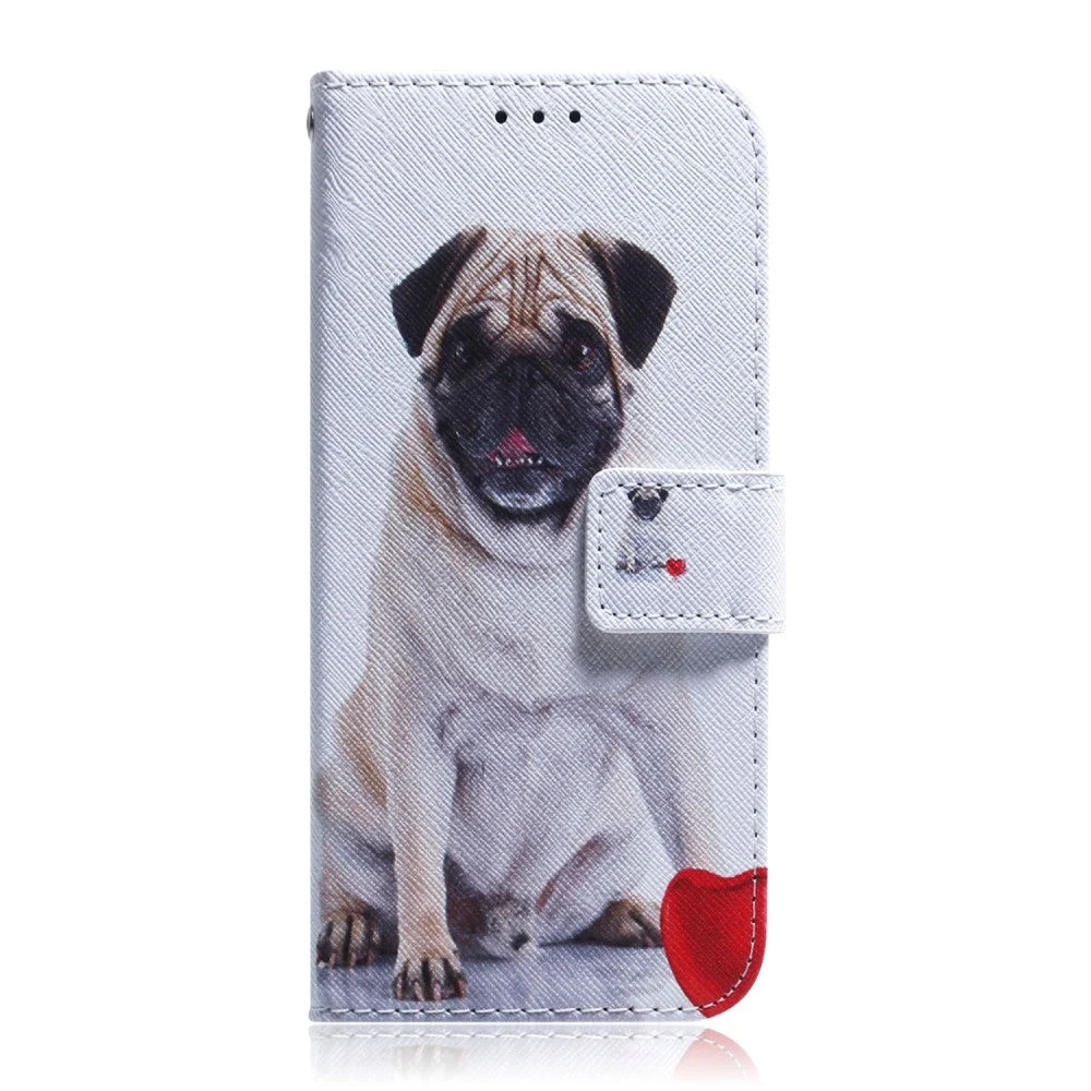 Google Pixel 6 Deksel i Kunstskinn med Lommebok og Trykk - Hund v:413022