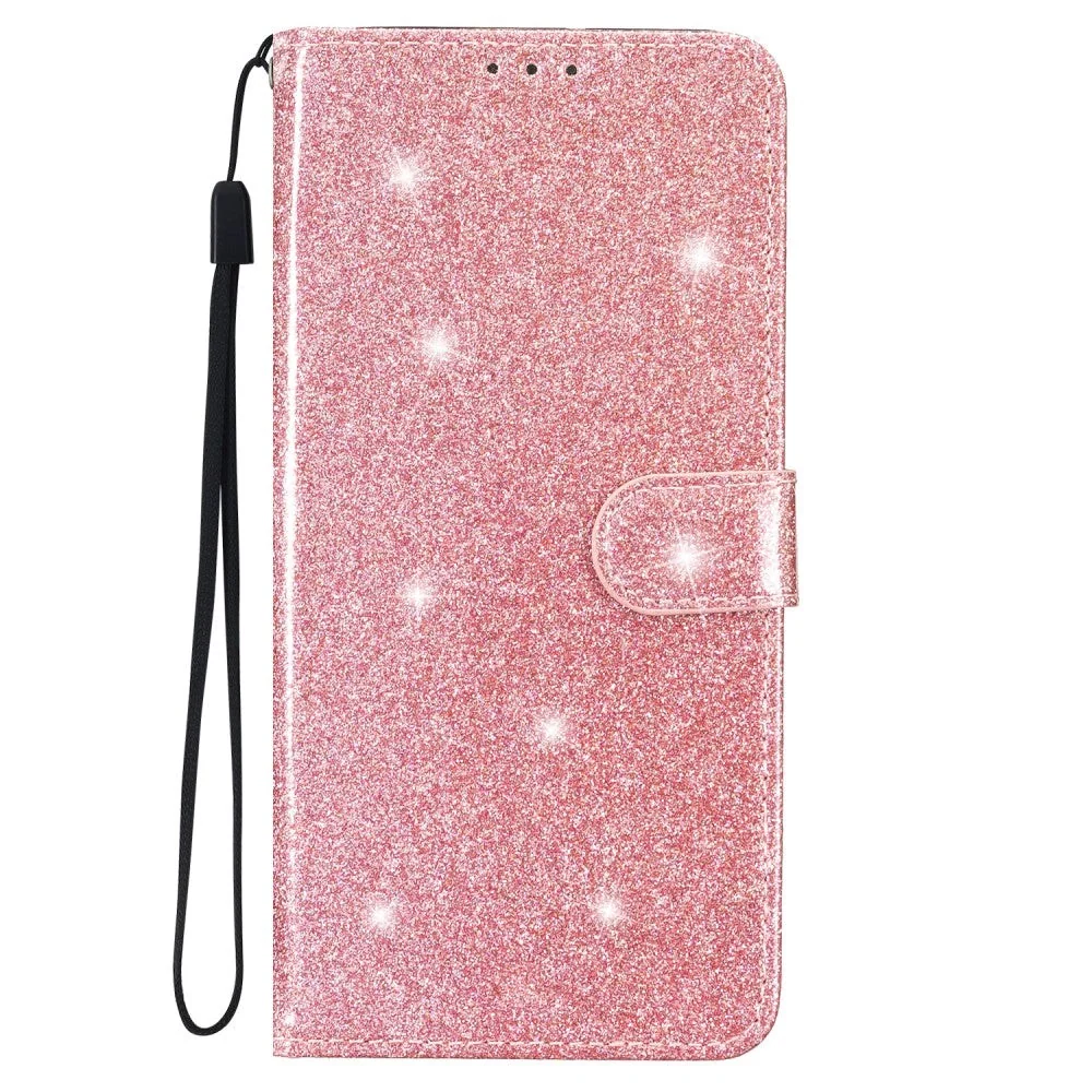 Samsung Galaxy A25 (5G) Flip Deksel med Lommebok og Stropp - Glitter - v:2142252