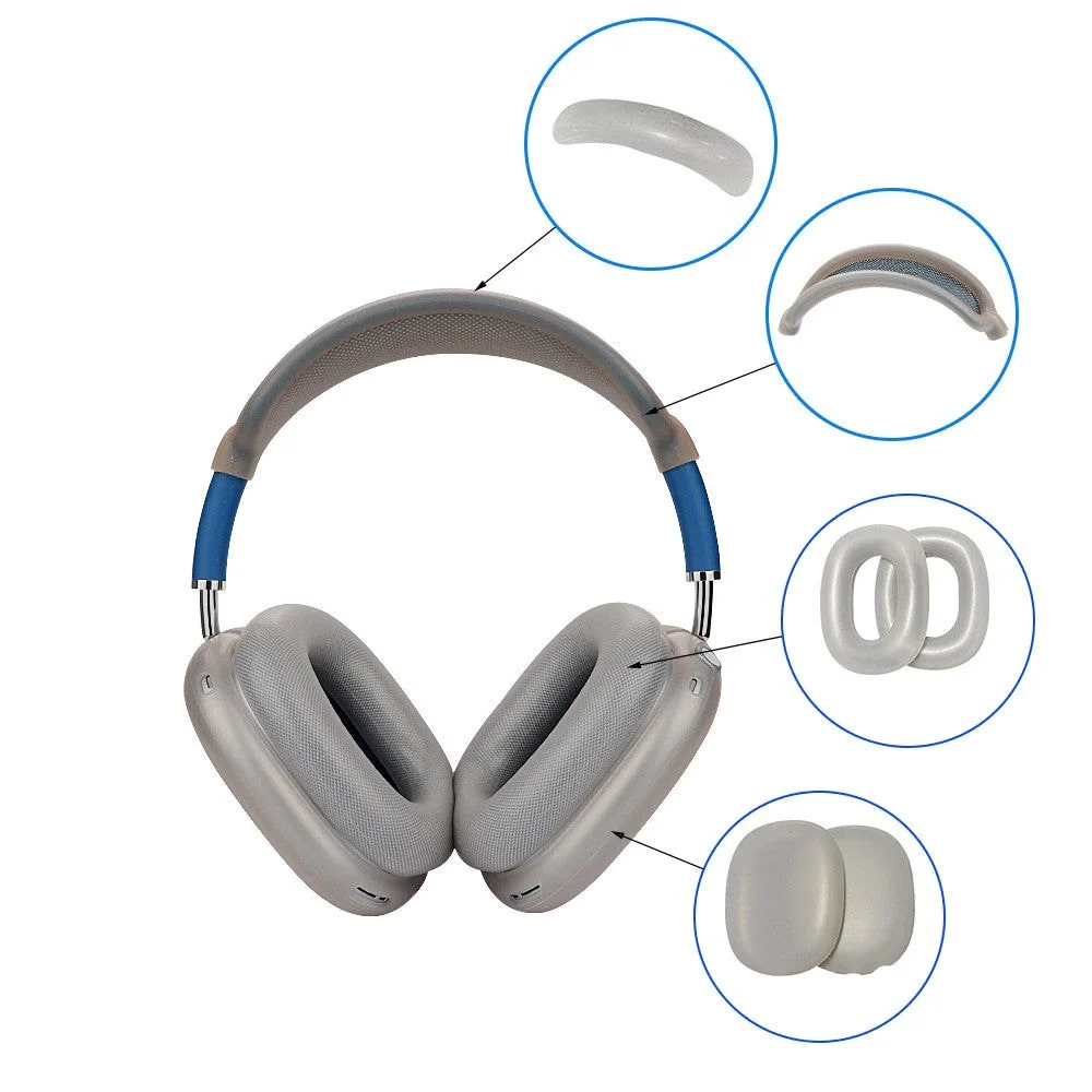 AirPods Max / Max 2 Fleksibelt Silikondeksel med Bøylebeskyttelse – Ma v:1501426 AirPods Max / Max 2 Fleksibelt Silikondeksel med Bøylebeskyttelse – Ma v:1501426