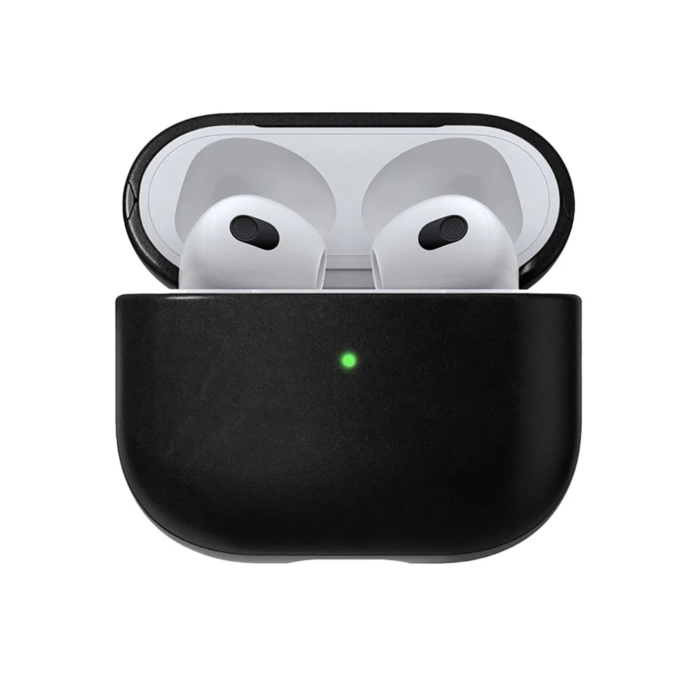 AirPods (3. gen.) Nomad Modern Horween Leather Deksel – Svart v:9488429 AirPods (3. gen.) Nomad Modern Horween Leather Deksel – Svart v:9488429