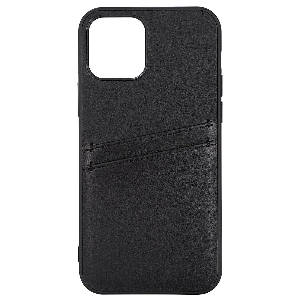 iPhone 12 / 12 Pro Buffalo Kunstskinn Deksel med Kortlomme – Svart v:3601577 iPhone 12 / 12 Pro Buffalo Kunstskinn Deksel med Kortlomme – Svart v:3601577