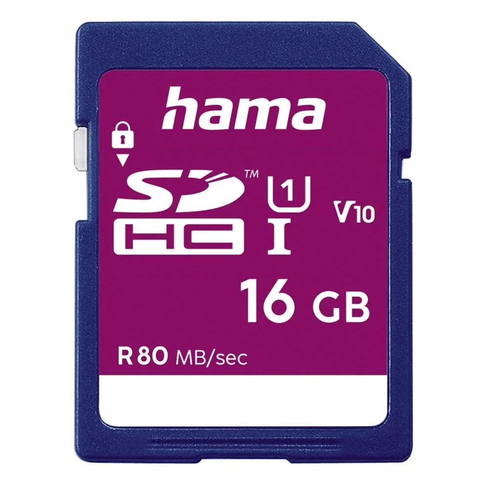 HAMA SDHC-Minnekort 80 MB/s – 16 GB v:3888525 HAMA SDHC-Minnekort 80 MB/s – 16 GB v:3888525
