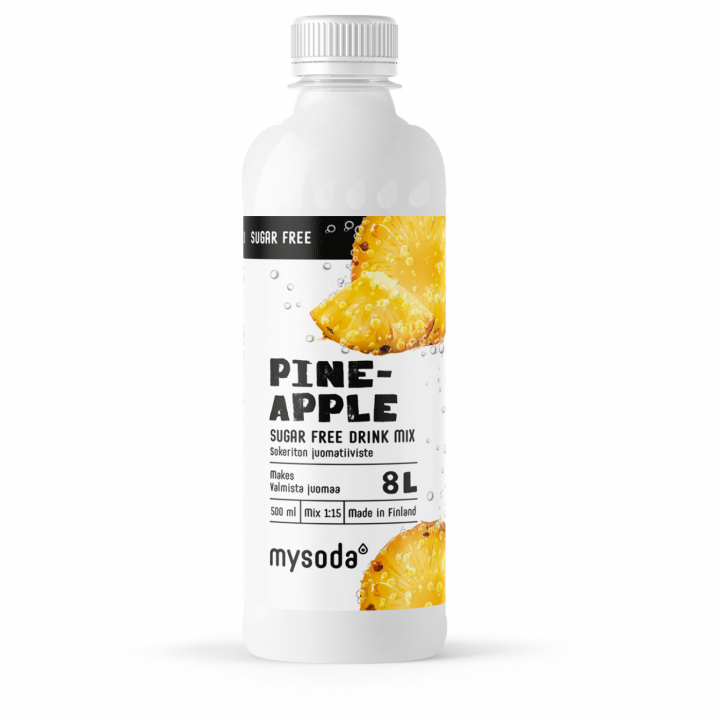 Mysoda Ananas sukkerfri 500 ml - gir 8 liter drikke v:1102274