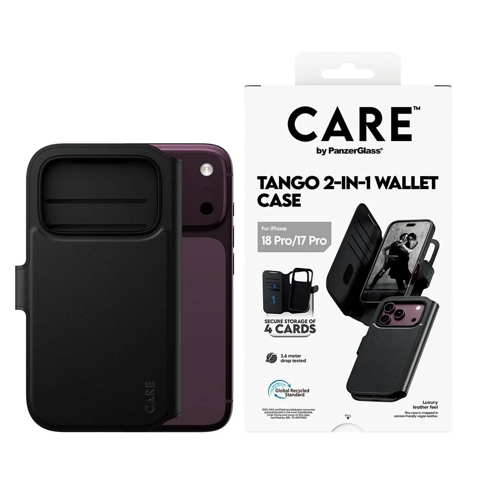 iPhone 18 Pro / 17 Pro CARE by PanzerGlass Feature Tango 2-in-1 Deksel v:6131302 iPhone 18 Pro / 17 Pro CARE by PanzerGlass Feature Tango 2-in-1 Deksel v:6131302