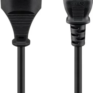 Goobay Kaldvarmekabel Sveits, 2 m, svart Sveitsisk støpsel (type J, SEV 1011) > stikkontakt C13 (kaldvarmetilkobling) v:2508578 Goobay Kaldvarmekabel Sveits, 2 m, svart Sveitsisk støpsel (type J, SEV 1011) > stikkontakt C13 (kaldvarmetilkobling) v:2508578