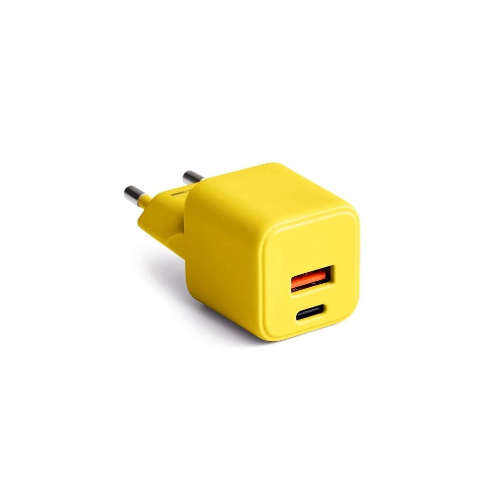 Colorum 30W Vegglader m. 1x USB-A & 1x USB-C – Yellow v:2946489 Colorum 30W Vegglader m. 1x USB-A & 1x USB-C – Yellow v:2946489