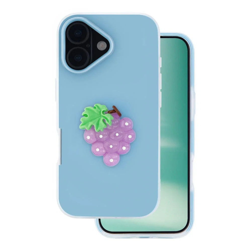 iPhone 16 TFO 3D Frukt Deksel – Druer v:3249391 iPhone 16 TFO 3D Frukt Deksel – Druer v:3249391