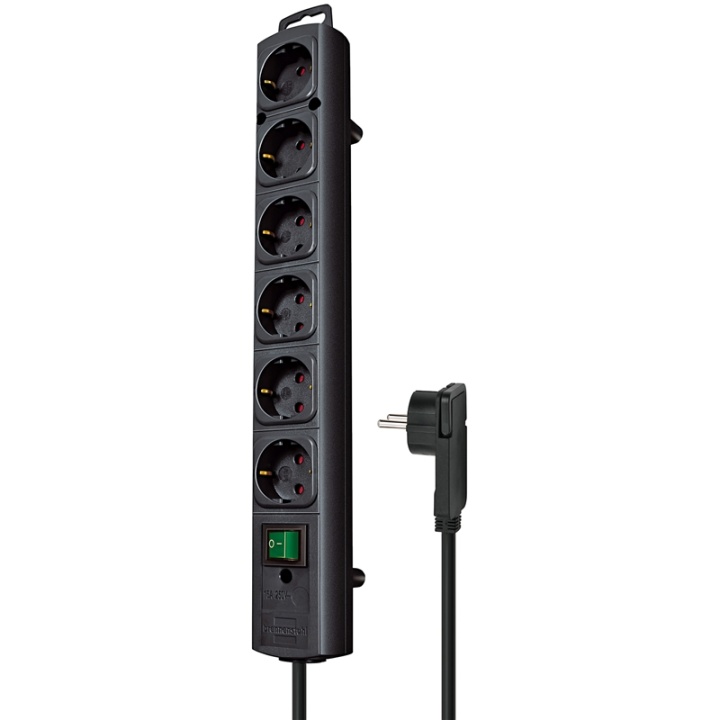 Extension socket Comfort-Line 6-Vei 2.00 m Sort – Beskyttende Kontakt v:6988588 Extension socket Comfort-Line 6-Vei 2.00 m Sort – Beskyttende Kontakt v:6988588