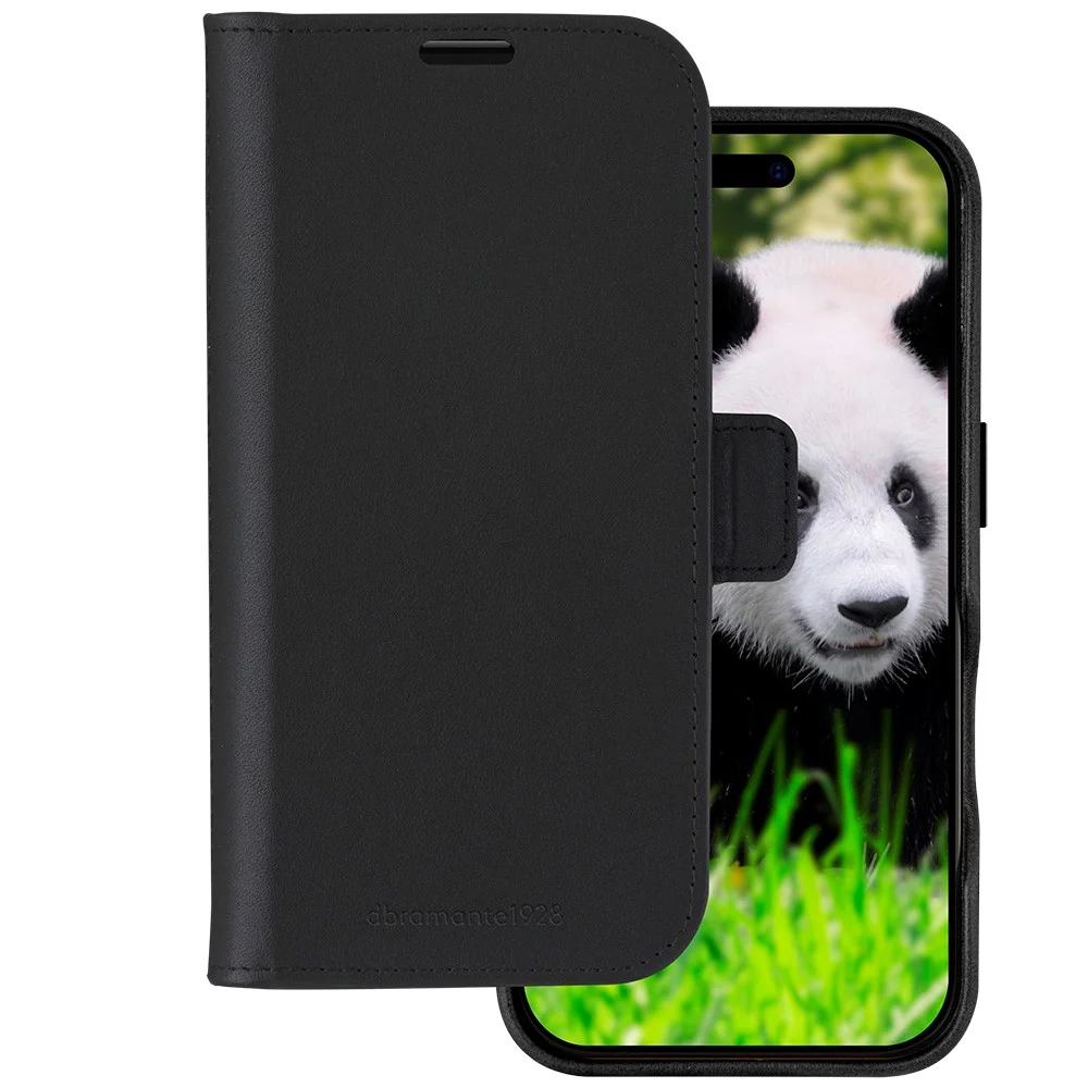 iPhone 16 Plus dbramante1928 Lynge Ekte Skinn Magnet Flip-Deksel - Mag v:1654485