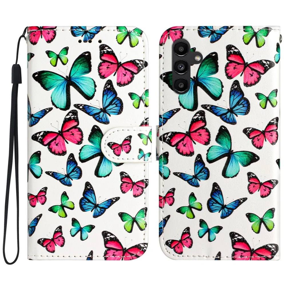 EIDERWOOD Samsung Galaxy S24 FE Kunstskinn Flip Deksel med Stropp og L v:1236625