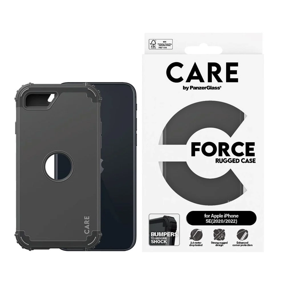 CARE by PanzerGlass iPhone SE (2020 / 2022) Fashionable FORCE Case – S v:3702997