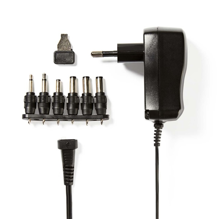 Nedis Universal AC strømadapter | 7.20 W | 3 / 4.5 / 5 / 6 / 7.5 / 9 / 12 V DC | 1.80 m | 1.0 A A | 6 plug(s) | Sort v:4585012 Nedis Universal AC strømadapter | 7.20 W | 3 / 4.5 / 5 / 6 / 7.5 / 9 / 12 V DC | 1.80 m | 1.0 A A | 6 plug(s) | Sort v:4585012