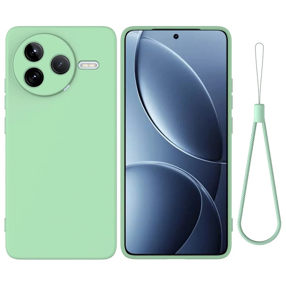 Xiaomi Poco F7 Pro EIDERWOOD Silikon Deksel m. Rem – Grønn v:7554798
