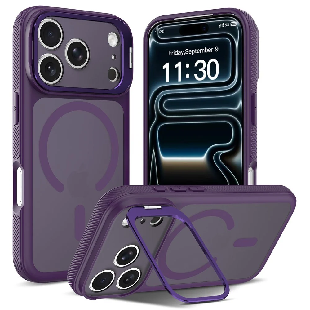 iPhone 18 Pro / 17 Pro Hybrid Plast Deksel m. Støtabsorberende Kanter v:2231439