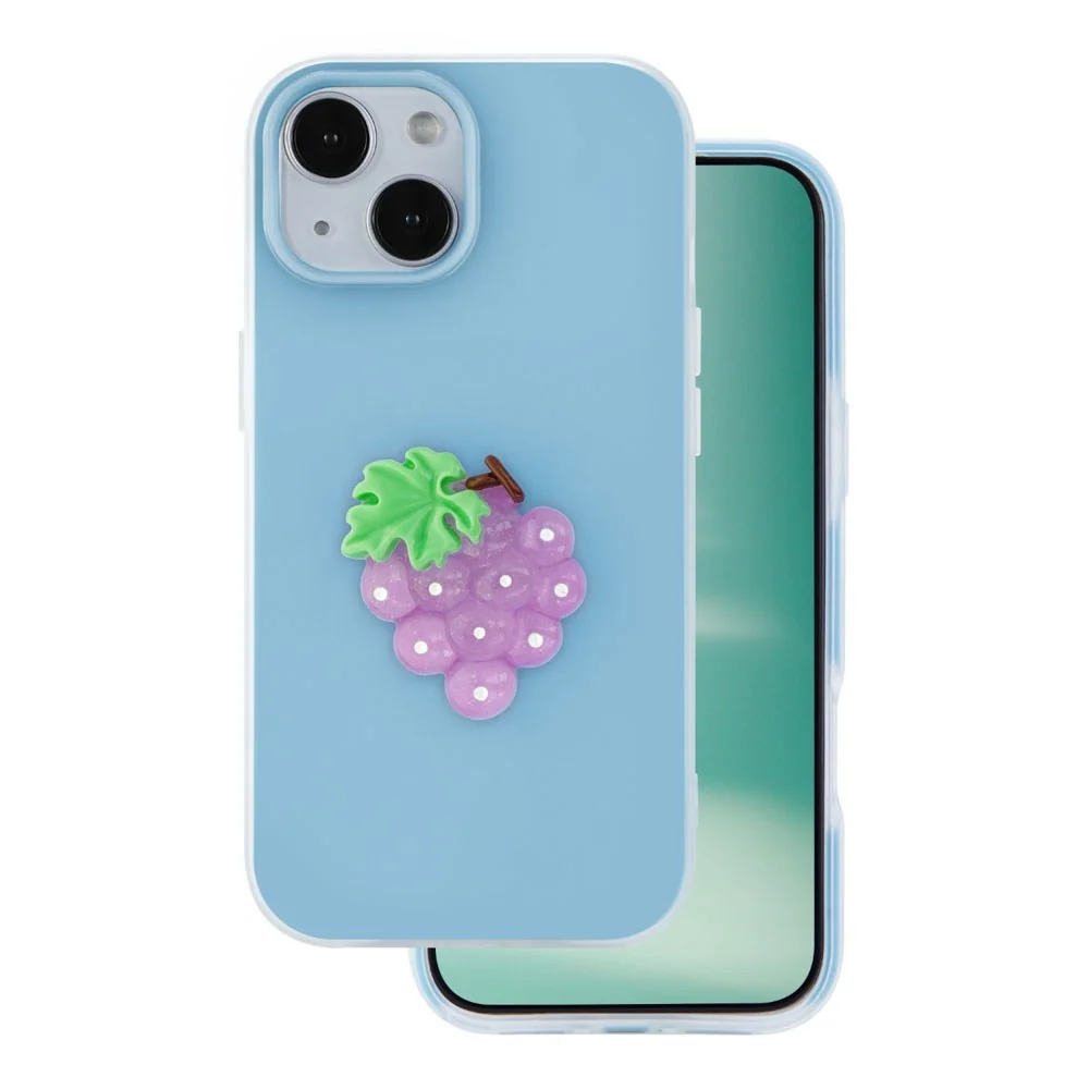 iPhone 15 TFO 3D Frukt Deksel – Druer v:2649643 iPhone 15 TFO 3D Frukt Deksel – Druer v:2649643