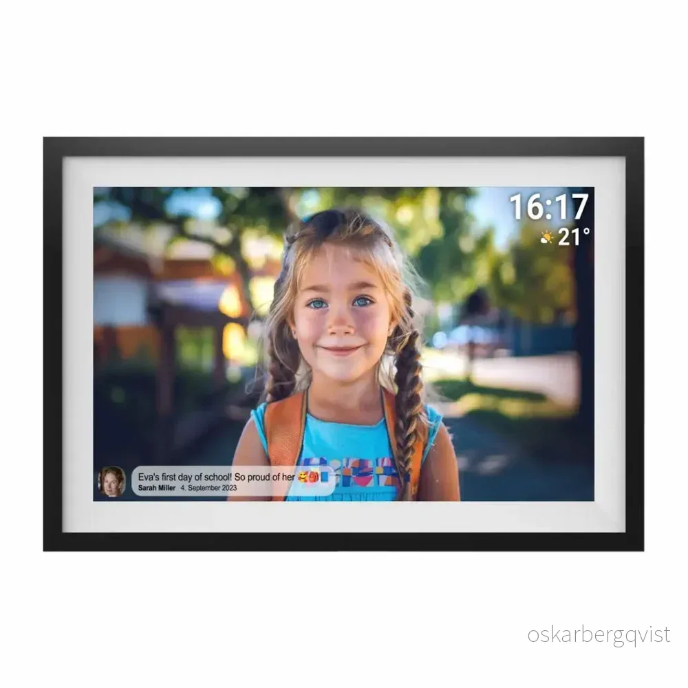 Denver PFF-1516 Digital WiFi Fotoramme m. Frameo – 15.6" – Svart v:934077 Denver PFF-1516 Digital WiFi Fotoramme m. Frameo – 15.6" – Svart v:934077