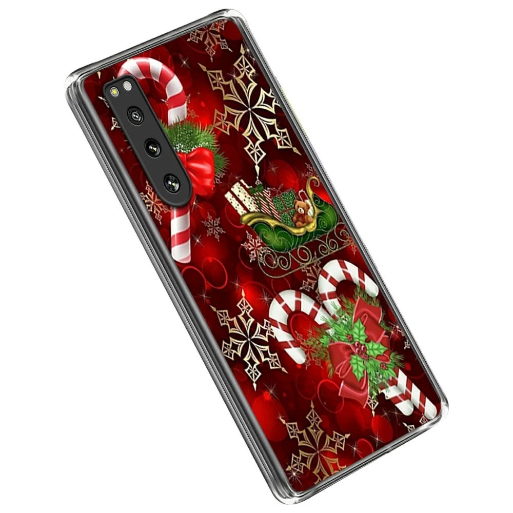 Sony Xperia 5 IV TPU Plast Jul Deksel - Julpinnar v:983794