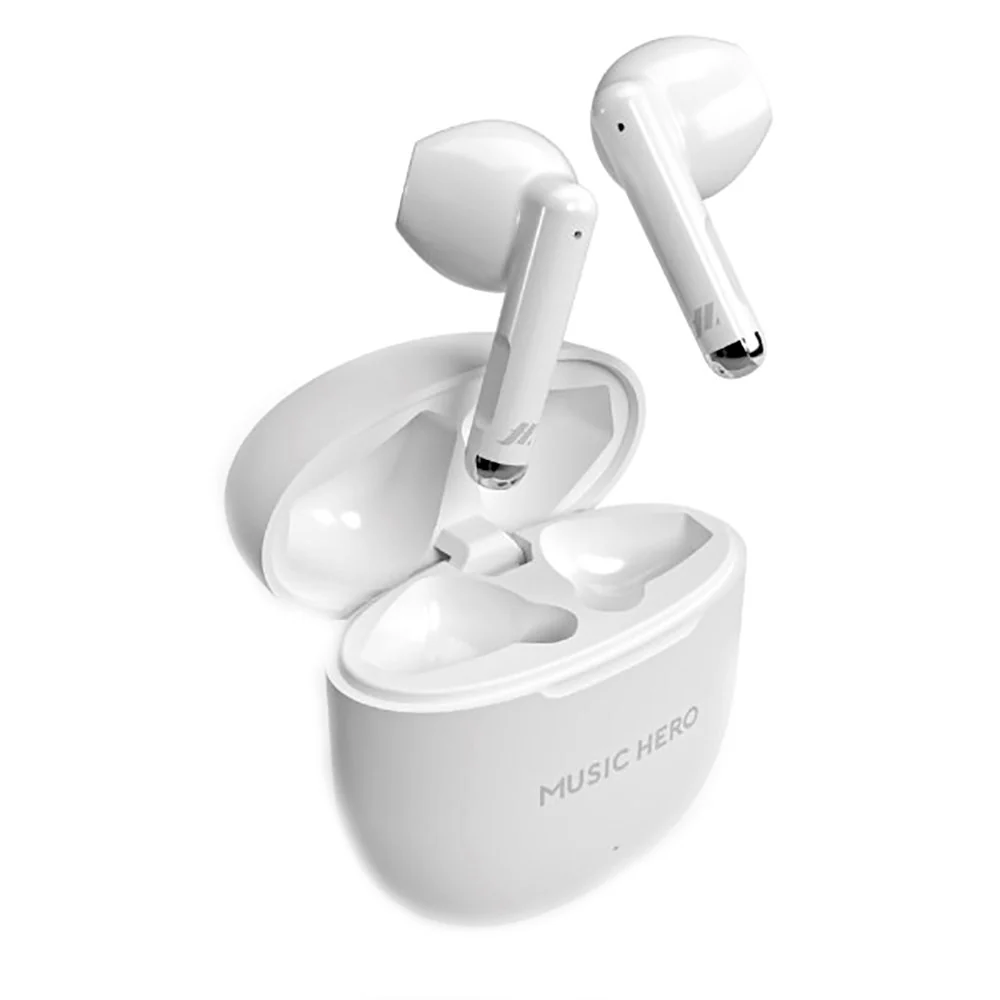 MUSIC HERO Nubox True Wireless Stereo In-Ear Hodetelefoner – Hvit v:4622470 MUSIC HERO Nubox True Wireless Stereo In-Ear Hodetelefoner – Hvit v:4622470