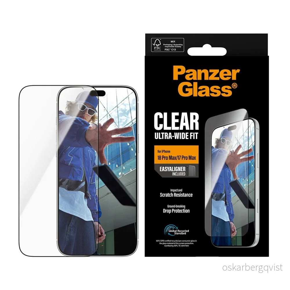 iPhone 18 Pro Max / 17 Pro Max PanzerGlass Skjermbeskyttelsesglass – U v:3438377 iPhone 18 Pro Max / 17 Pro Max PanzerGlass Skjermbeskyttelsesglass – U v:3438377