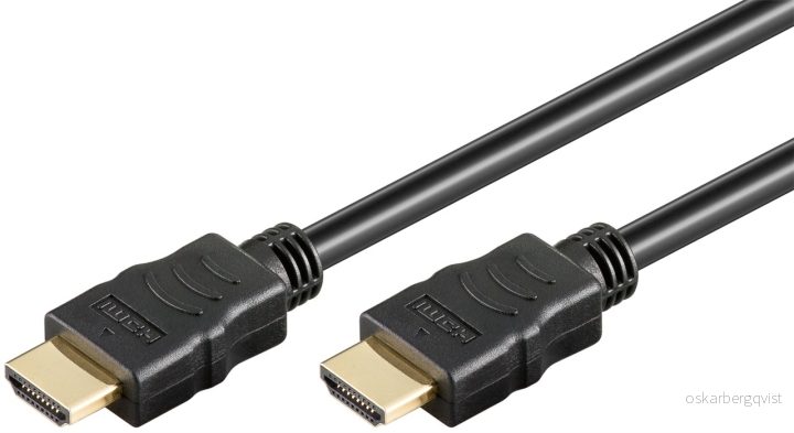 Goobay Ultrahøyhastighets HDMI™-kabel med Ethernet, sertifisert HDMI™-kontakt (type A) > HDMI™-kontakt (type A), 1 m v:6213840