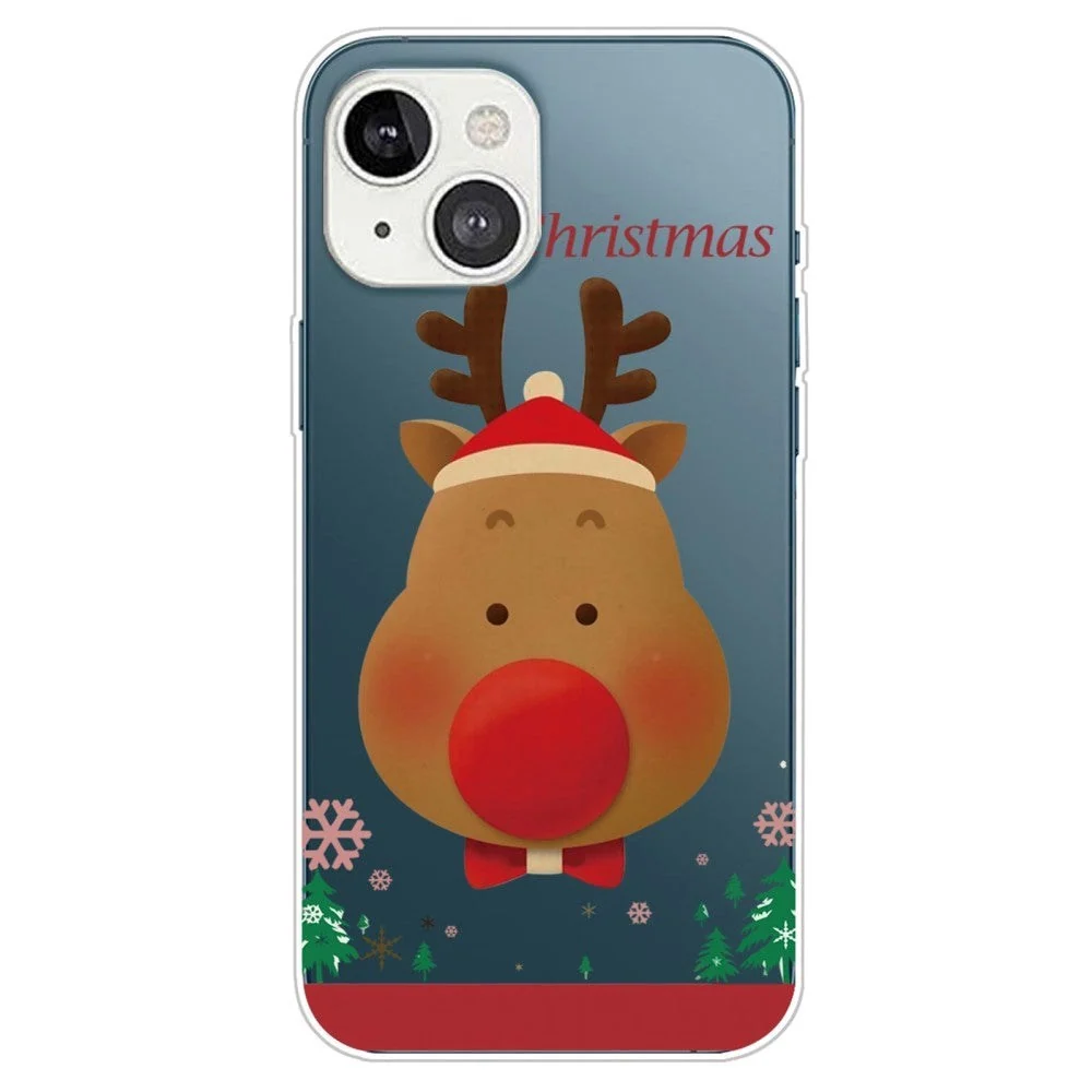 iPhone 14 Plus TPU Plast Jul Deksel – Reinsdyr Med Sommerfugl v:2390852 iPhone 14 Plus TPU Plast Jul Deksel – Reinsdyr Med Sommerfugl v:2390852