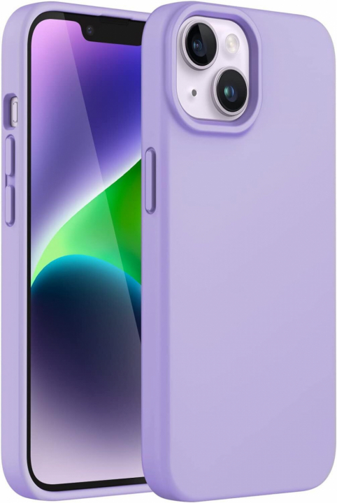 Silikonetui til iPhone 15 Pro, lilla v:2175057