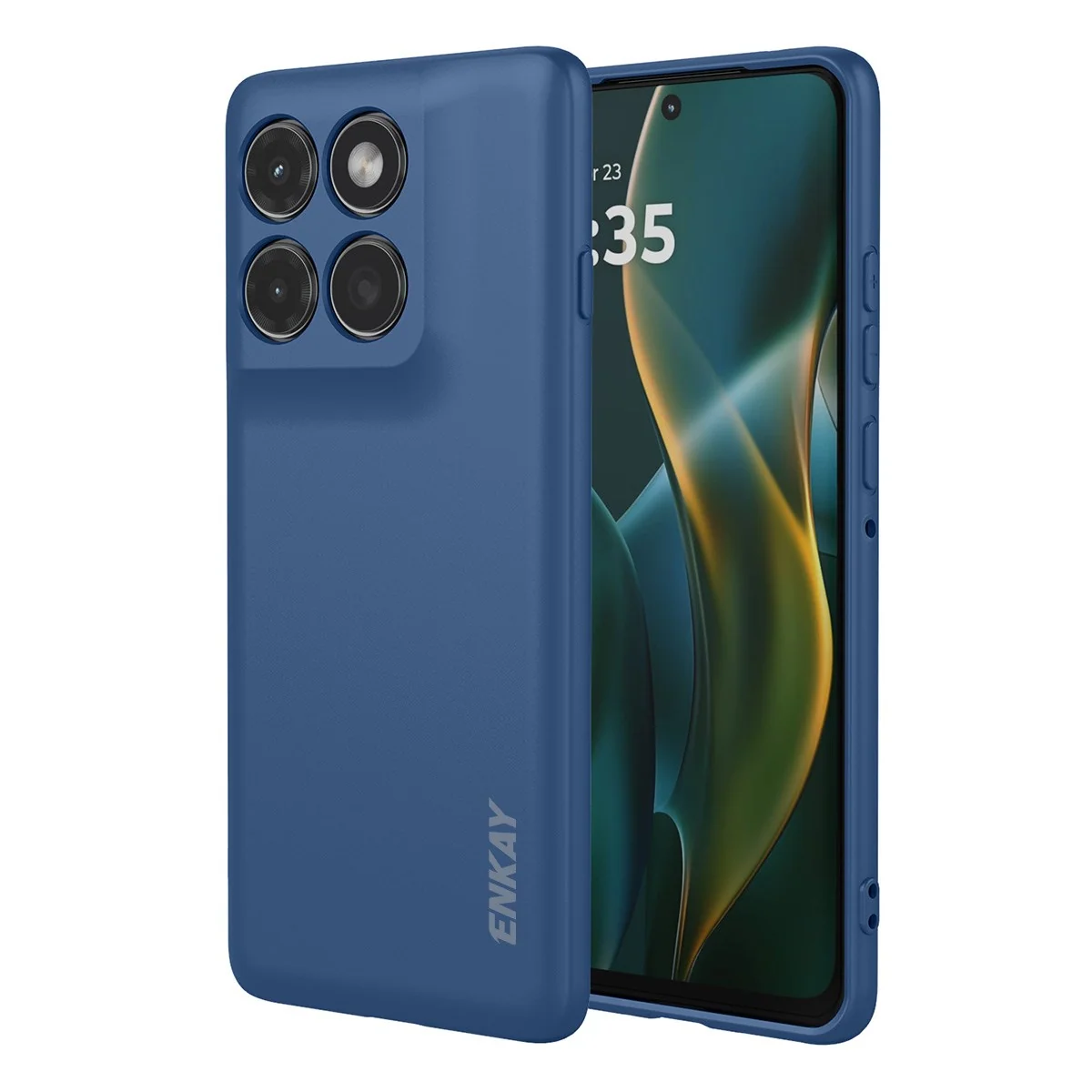 ENKAY Motorola Edge 60 Pro Silikon Deksel – Mørk Blå v:7393410 ENKAY Motorola Edge 60 Pro Silikon Deksel – Mørk Blå v:7393410
