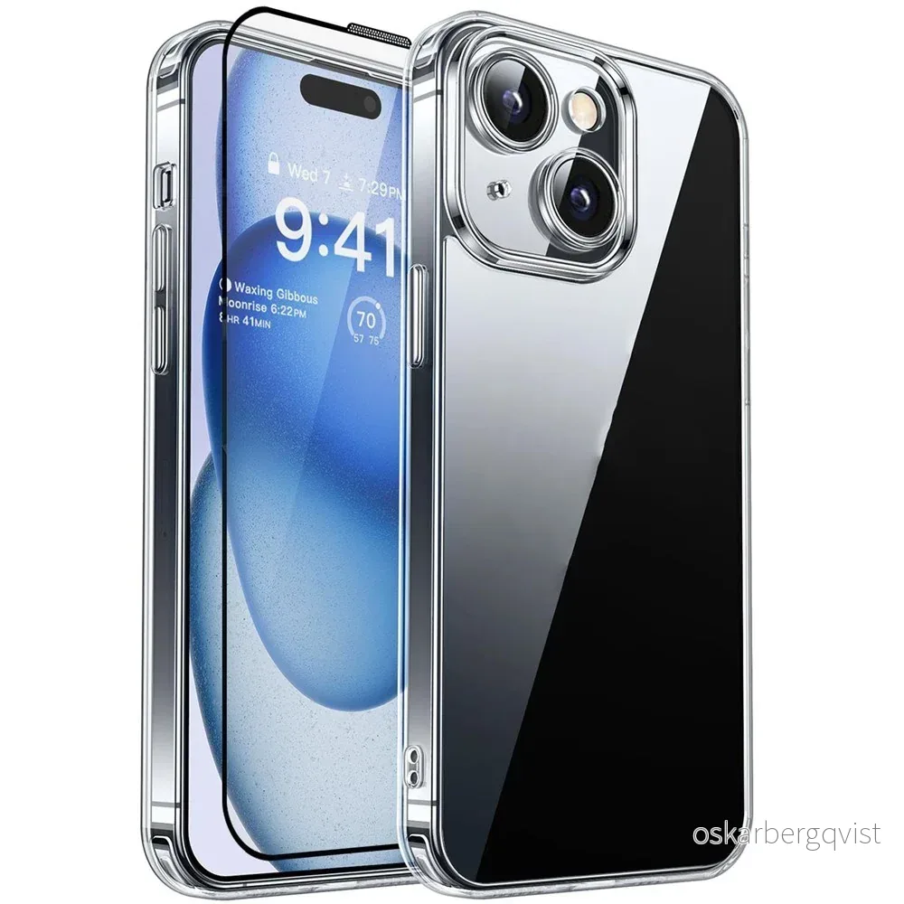 iPhone 15 RURIHAI 2-i-1 Beskyttelsessett m. Fleksibelt Plast Deksel & v:2254759 iPhone 15 RURIHAI 2-i-1 Beskyttelsessett m. Fleksibelt Plast Deksel & v:2254759