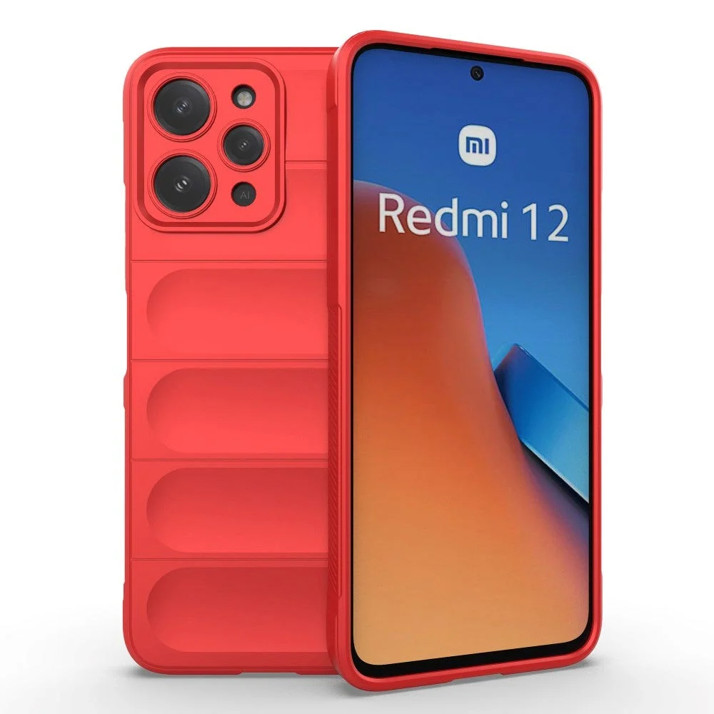 Xiaomi Redmi 12 (4G) Fleksibelt Plastdeksel – Rød v:9205858 Xiaomi Redmi 12 (4G) Fleksibelt Plastdeksel – Rød v:9205858