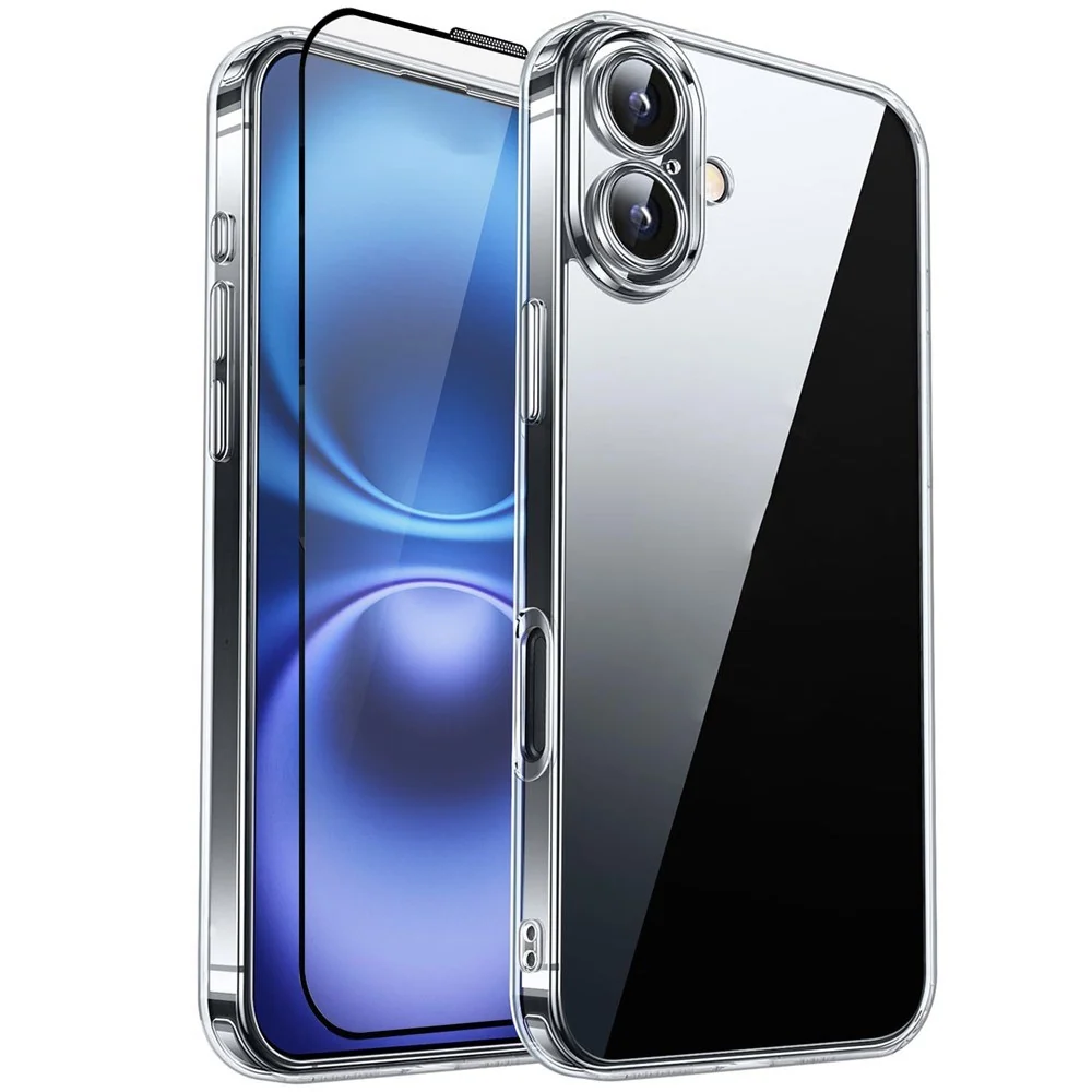 iPhone 14 RURIHAI 2-i-1 Beskyttelsessett m. Fleksibelt Plast Deksel & v:1280288