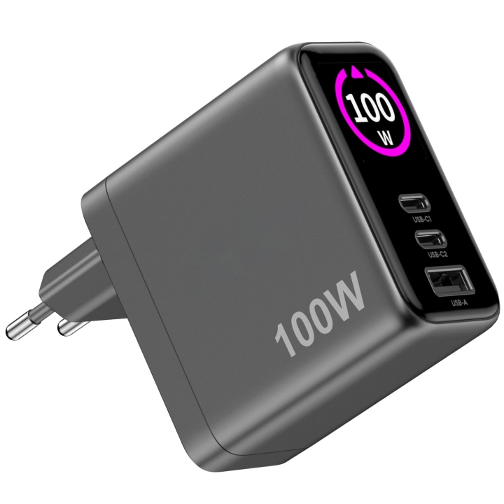 Celly Laddare 100W PD/QC med display v:8197947 Celly Laddare 100W PD/QC med display v:8197947