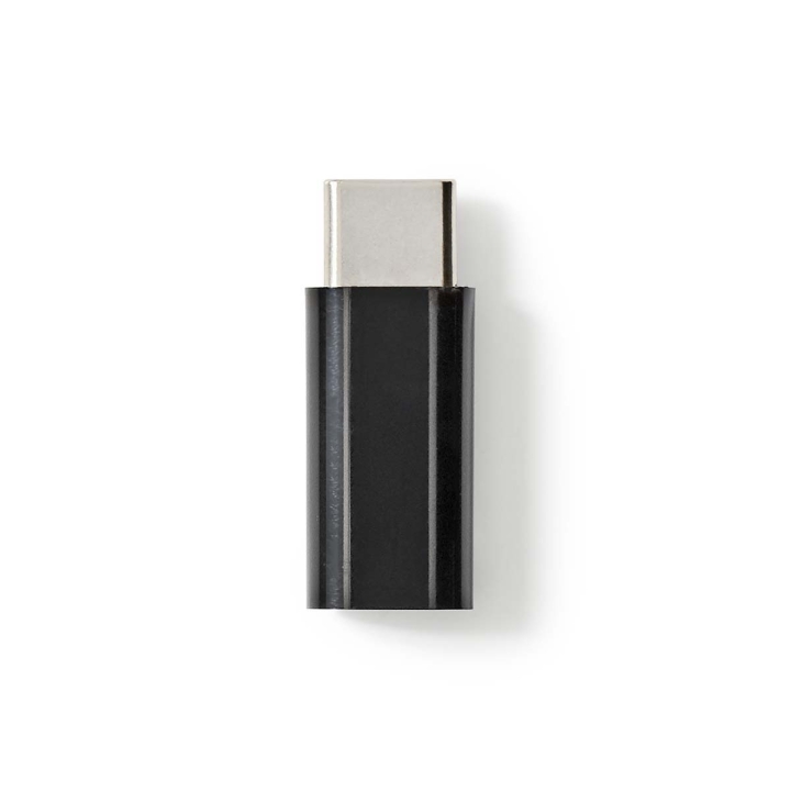 Nedis USB-C™ Adapter | USB 2.0 | USB-C™ Hann | USB Micro-B Hun | 480 Mbps | Rund | Nikkel belagt | Sort | Boks v:1929925 Nedis USB-C™ Adapter | USB 2.0 | USB-C™ Hann | USB Micro-B Hun | 480 Mbps | Rund | Nikkel belagt | Sort | Boks v:1929925