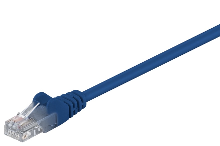 Goobay Kretskabel CAT 5e, U/UTP, blå, 7,5 m kobberbelagt aluminiumtråd (CCA) v:6823975